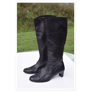 Cole Haan Black Leather Boots